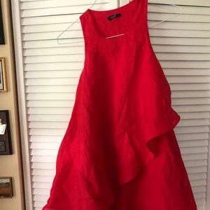 Visible Womans Red Dress